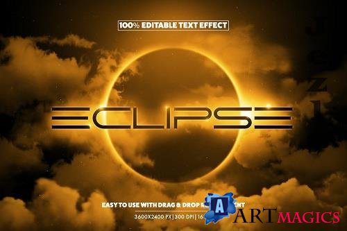 Eclipse Text Logo Effect