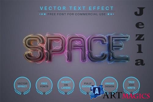 Cosmos - Editable Text Effect, Font Style - 6971998