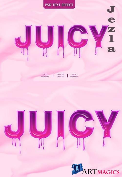 Juicy 3D Text Effect Style - 34418798