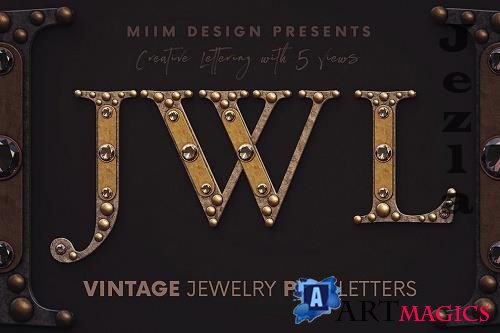 Vintage Jewelry 3D Alphabet - 6975150