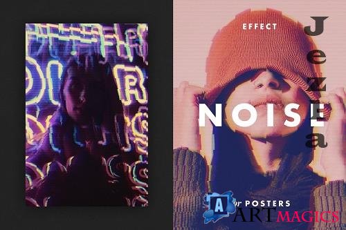 Digital Noise Effect for Posters - 6960526
