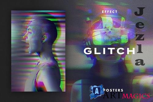 Glitch Photo Effect for Posters - 6974817