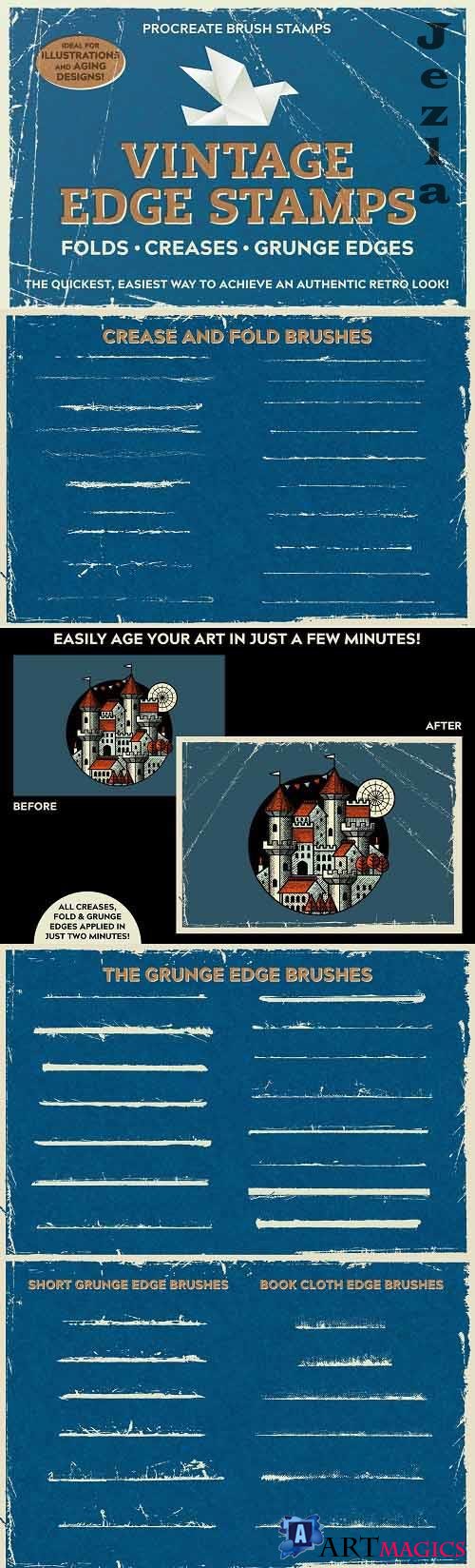 Vintage Edge Stamp Brushes - 5430185