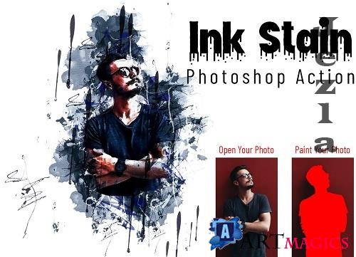 Ink Stain Photoshop Action - 6987823