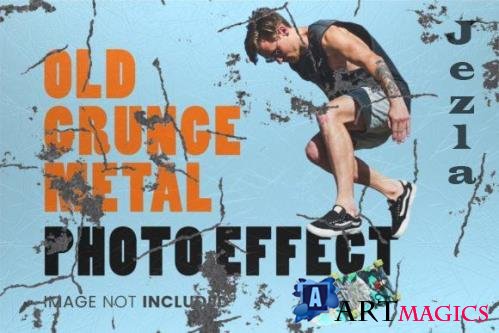 Old Grunge Metal Photo Effect