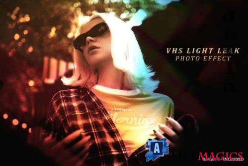 Vhs Light Leak Photo Effect