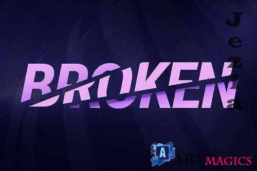 Broken Letters Text Effect - 6995160