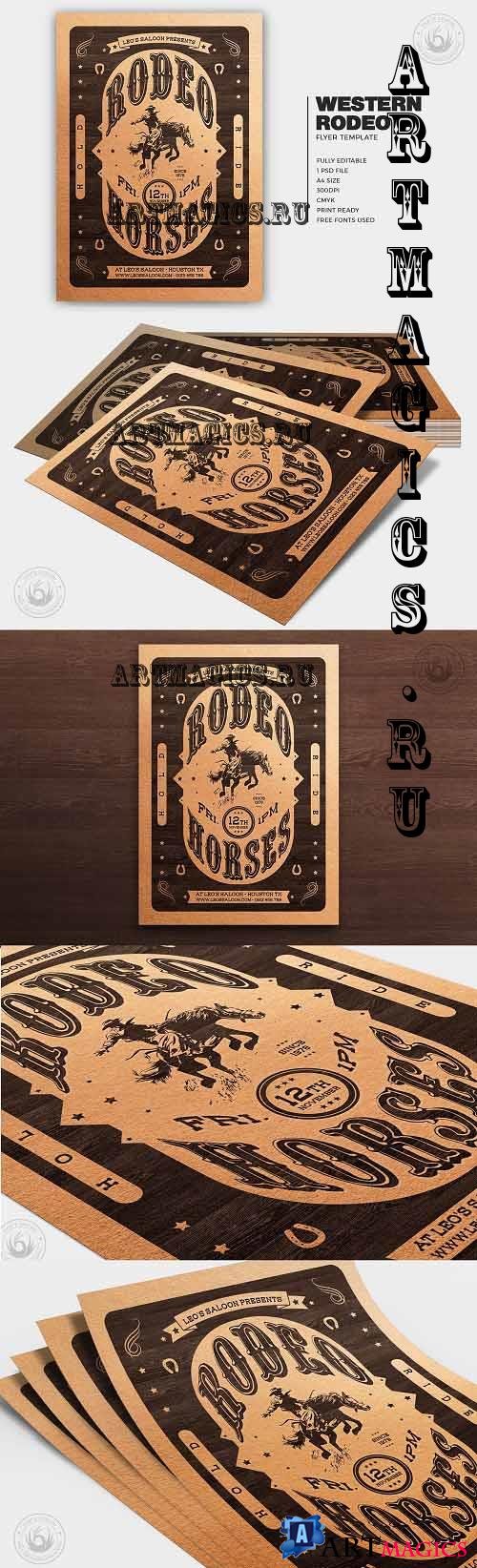 Western Rodeo Flyer Template V3 -7006759