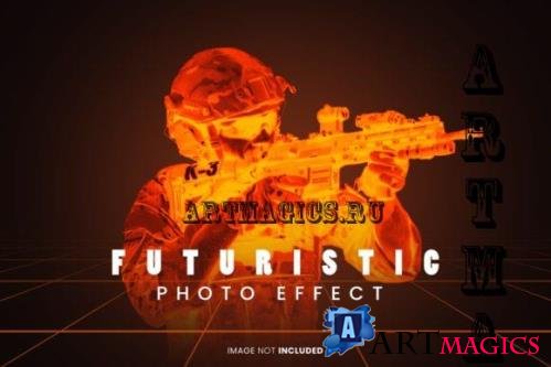 Futuristic Photo Effect Psd