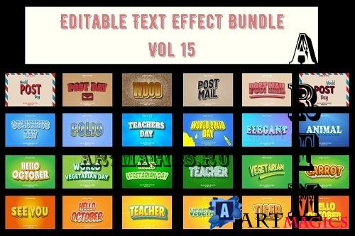 Editable Text Effect Bundle Vol 15