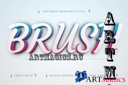 Color Brush - Editable Text Effect - 7015598