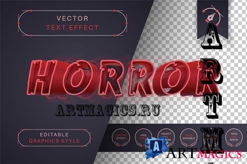 Horror Stroke - Editable Text Effect - 7019152