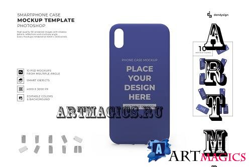 Smartphone Case Mockup Template Bundle - 1839066