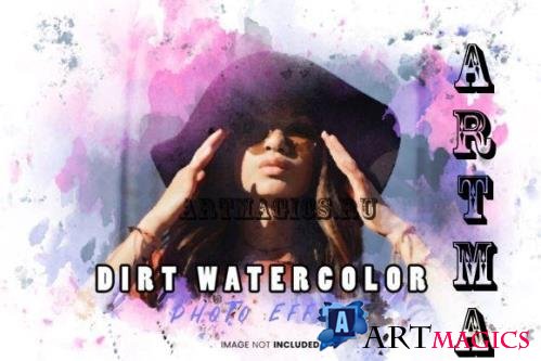 Dirt Watercolor Photo Effect