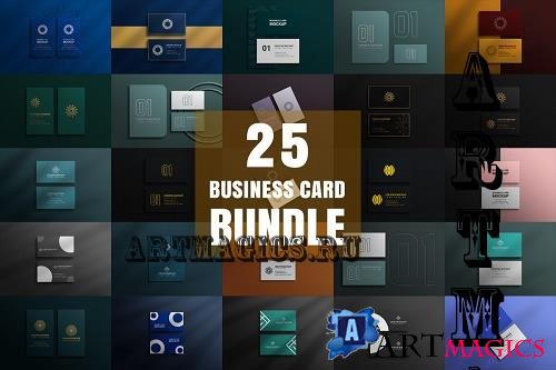 Corporate Business Card Mockup Bundle - 25 Premium Graphics