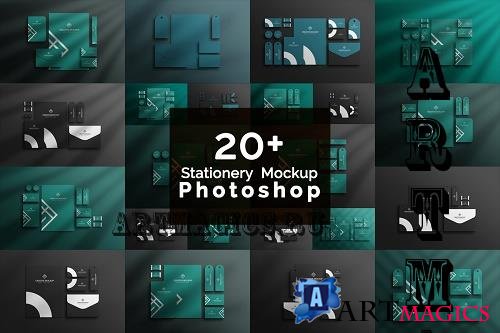 Stationery Paper Mockup Bundle - 22 Premium Graphics