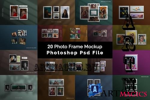 Photo Frame Mockup Bundle V2 - 20 Premium Graphics