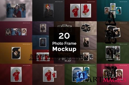 Photo Frame Mockup Bundle V3 - 20 Premium Graphics