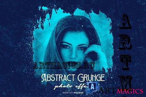 Abstract grunge photo effect