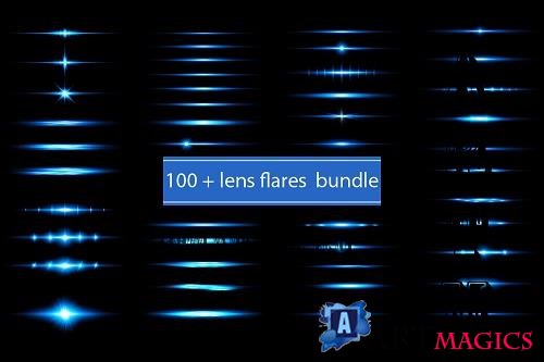 Transparent Light Flare Effect Bundle - 33 Premium Graphics