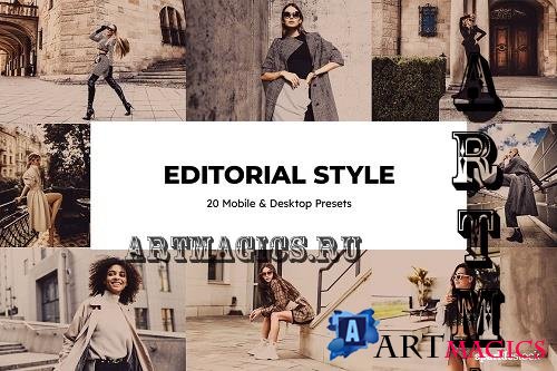 20 Editorial Style Lightroom Presets - 7038528