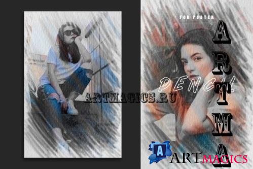 Pencil for Poster Photo Effect