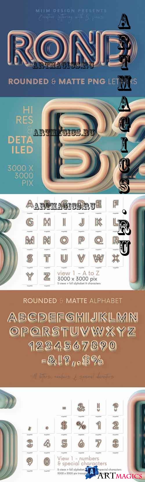 Rounded & Matte - 3D Lettering - 7053146-Rounded-Matte-3D-Lettering