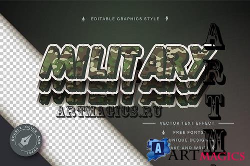 Military - Editable Text Effect - 7057894
