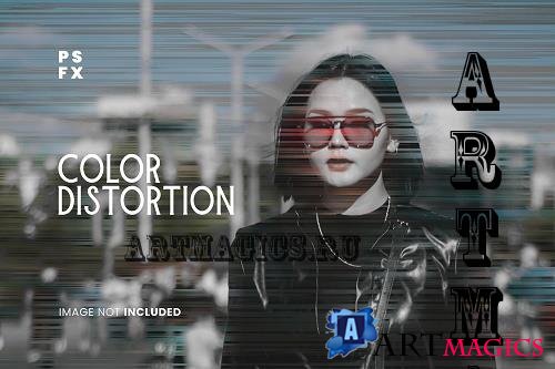 Color distortion photo effect