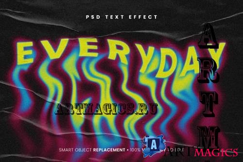 Everyday Melt Text Effect Psd