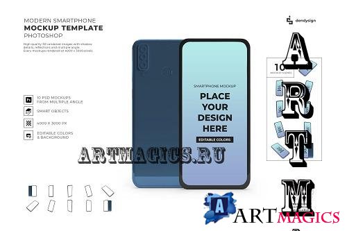Smartphone Mockup Template Bundle - 1859544