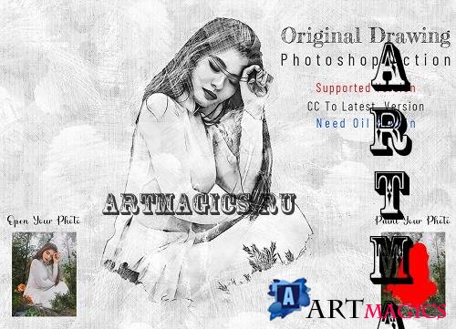 Original Drawing Photoshop Action - 7071197