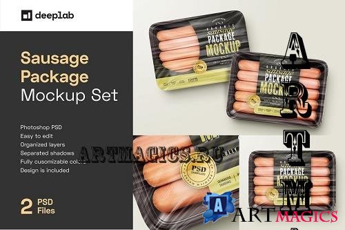 Sausage Package Mockup Set - 7052938