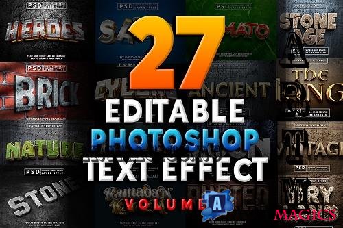 Realistic Text Effect Bundle Vol.1 -  27 Premium Graphics