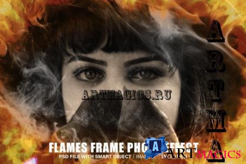 Flames Frame Photo Effect