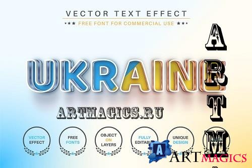 Ukraine - Editable Text Effect - 7082861