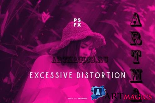 Excessive Distortion Photo Effect