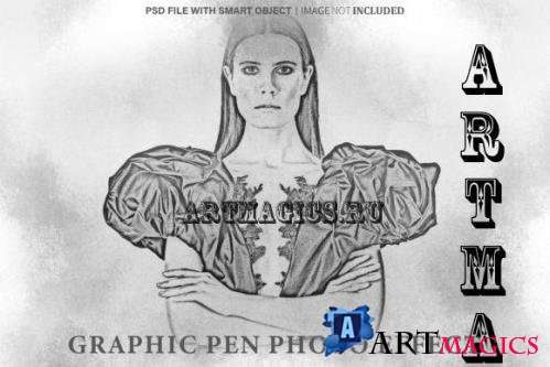 Graphic Pen Photo Effect