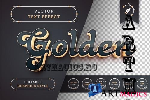 Golden Dark - Editable Text Effect - 7092685