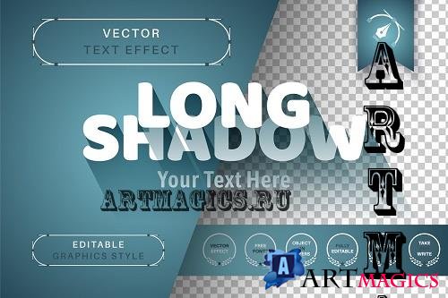 Long Shadow - Editable Text Effect - 7093039