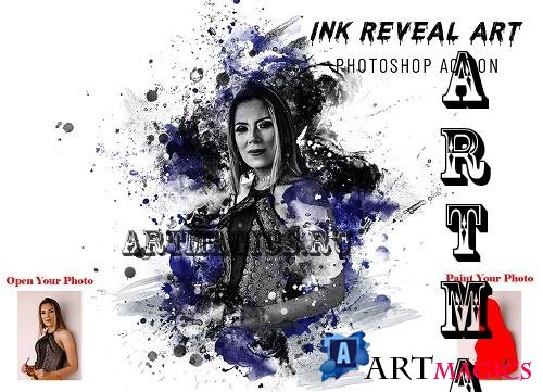 Ink Reveal Art Photoshop Action - 7095170