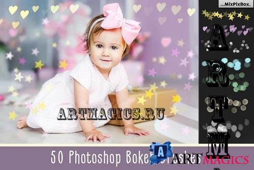 50 Bokeh Photoshop Brushes - 778982