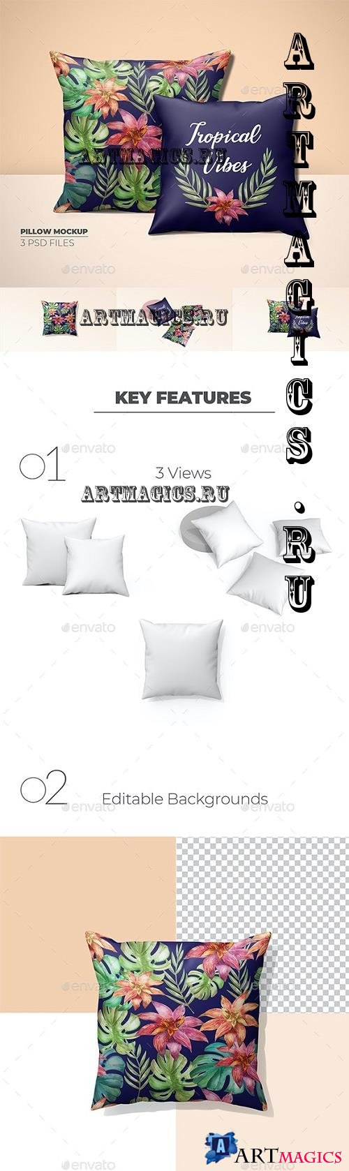 GraphicRiver - Silk Cushion/Pillow Cover Mockups - 34274475 - 6888047