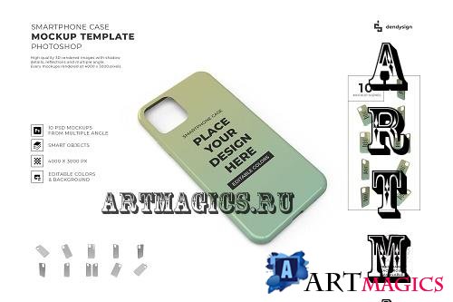 Smartphone Case Mockup Template Bundle - 1881640