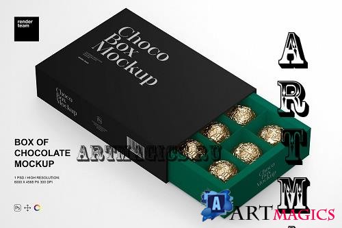 Box Of Chocolates Mockup - 6631094