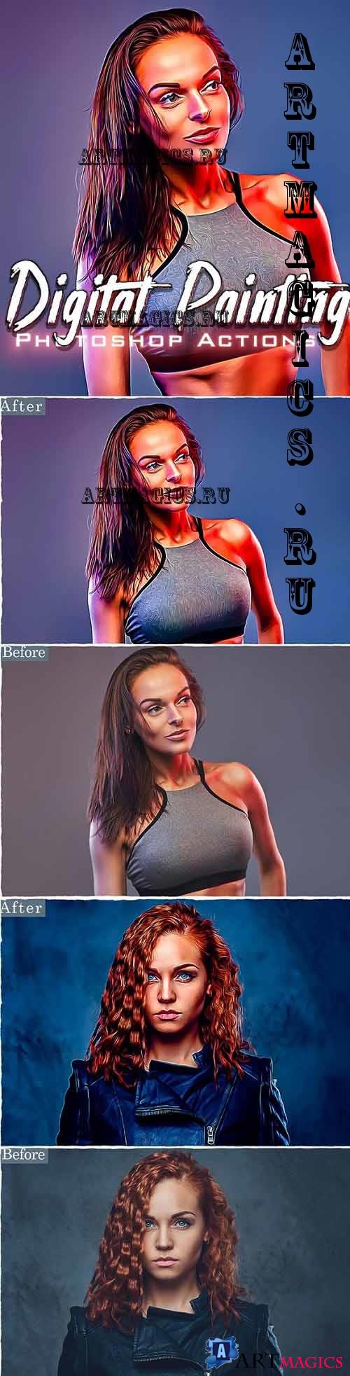 Digital Painting Photoshop Actions - 37148191