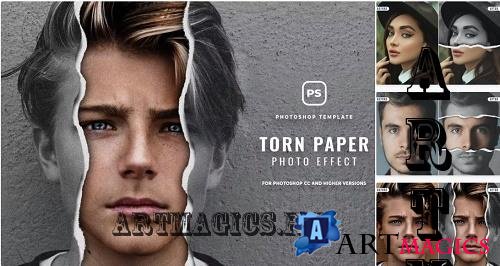 Torn Paper Effect Photoshop - THX48GS