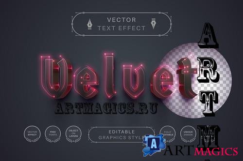 Velvet - Editable Text Effect - 7136654