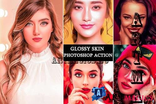 Glossy Skin Photoshop Action