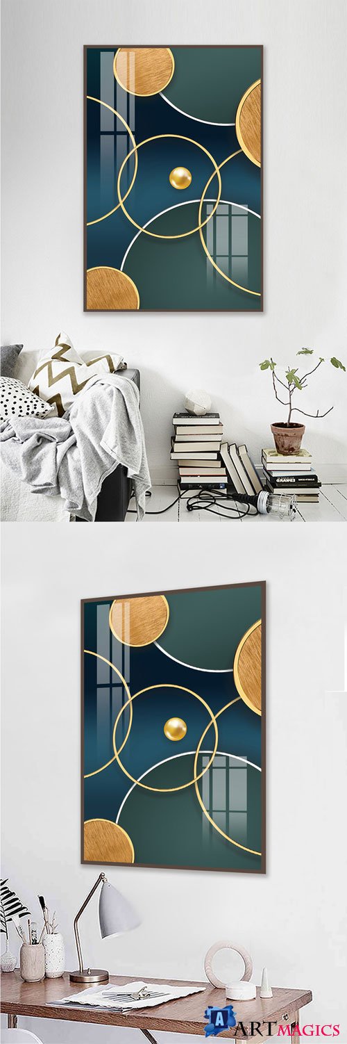 Geometric texture modern abstract decorative painting